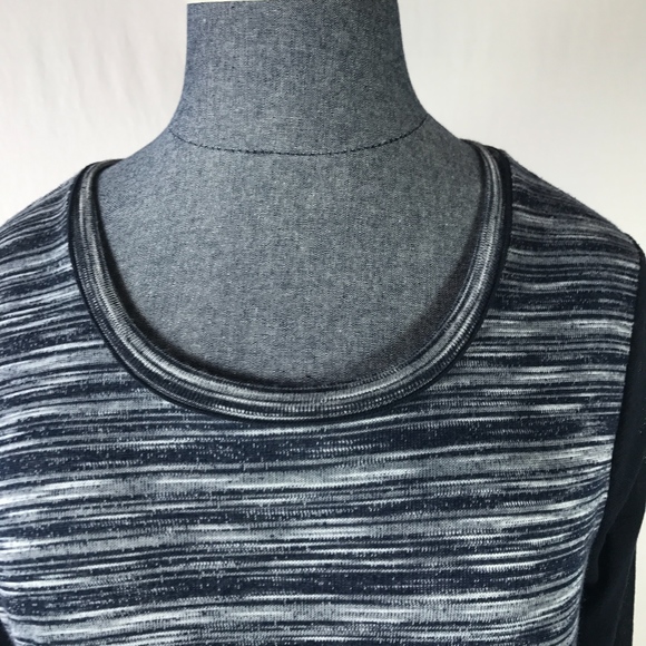 Small Simply Vera Wang Shirt - Blue Sheer Sleeve - Picture 2 of 8